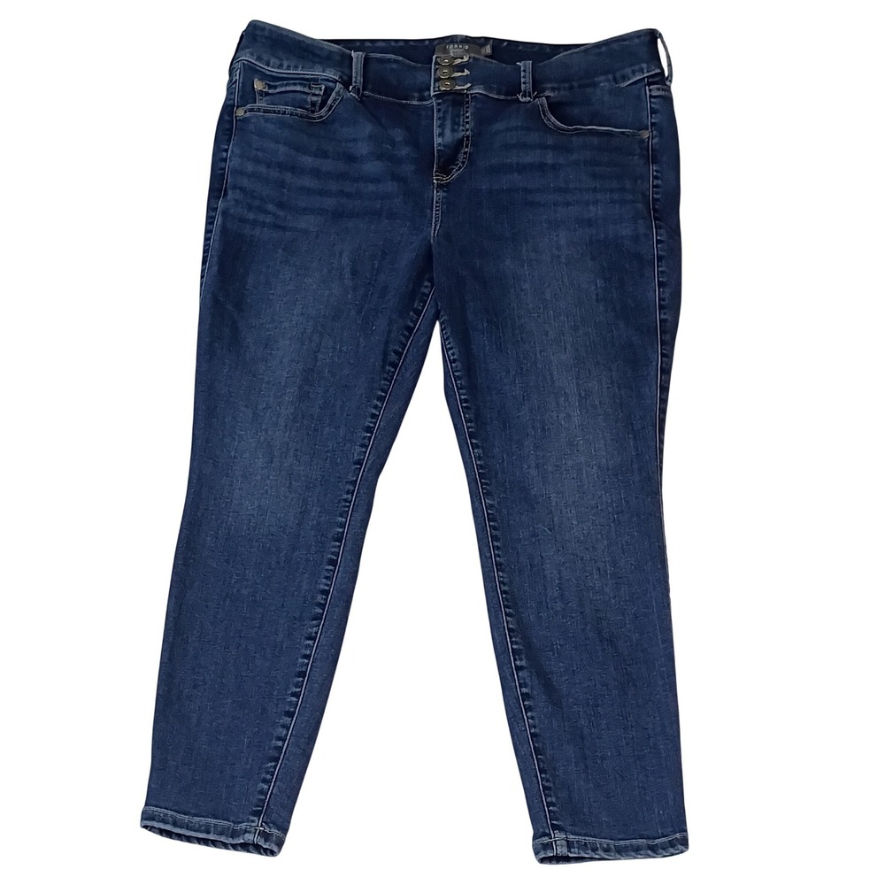 Torrid Super Soft Jeggings Dark Wash High Rise Skinny Jeans 16S Crop Denim